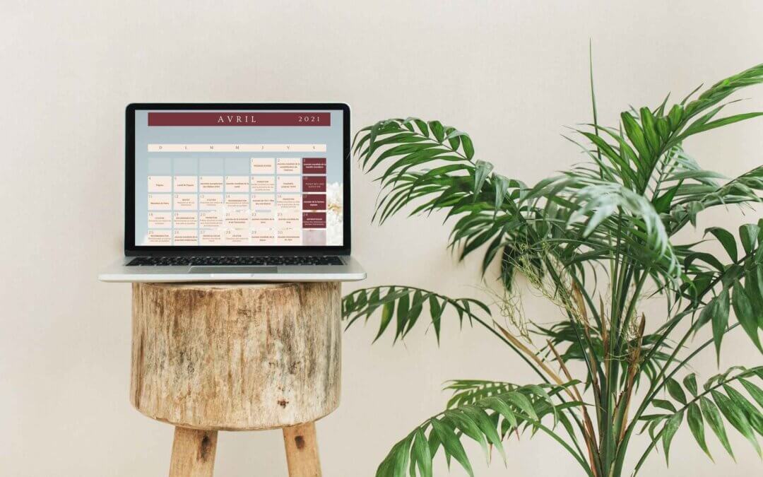 Calendrier éditorial réseaux sociaux avril 2021